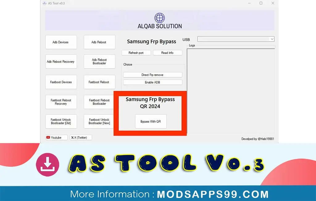 Alqab Solution AS Tool V0.3 Free Download 2024 Edition—Now With Reset FRP QR Code Feature1