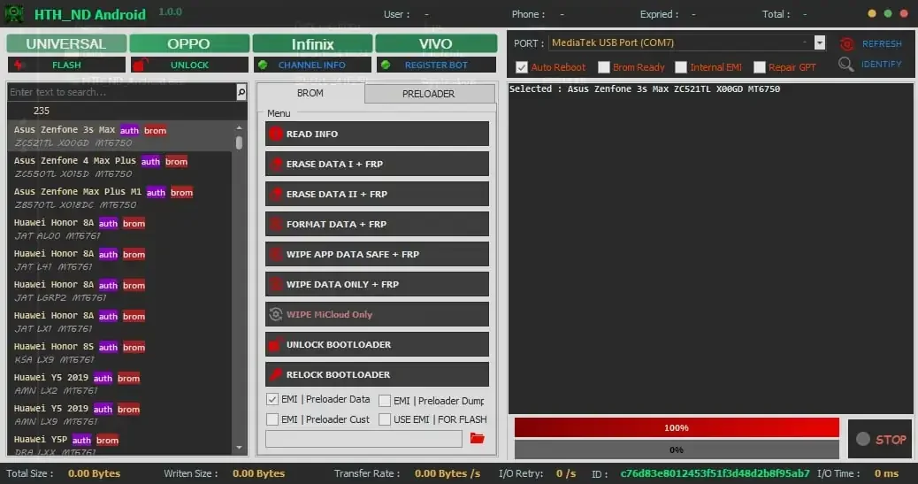HTH ND Android Tool V1.0.0 Free for MediaTek Devices: Unlock FRP, IMEI Write, and More