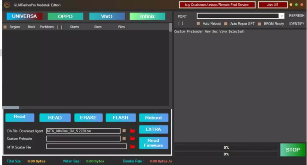 QLMFlasherPro MediaTek Edition Tool V1.0: Free Solution for MediaTek Devices