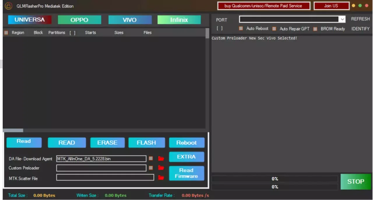QLMFlasherPro MediaTek Edition Tool v1.0: Free Solution for MediaTek Devices