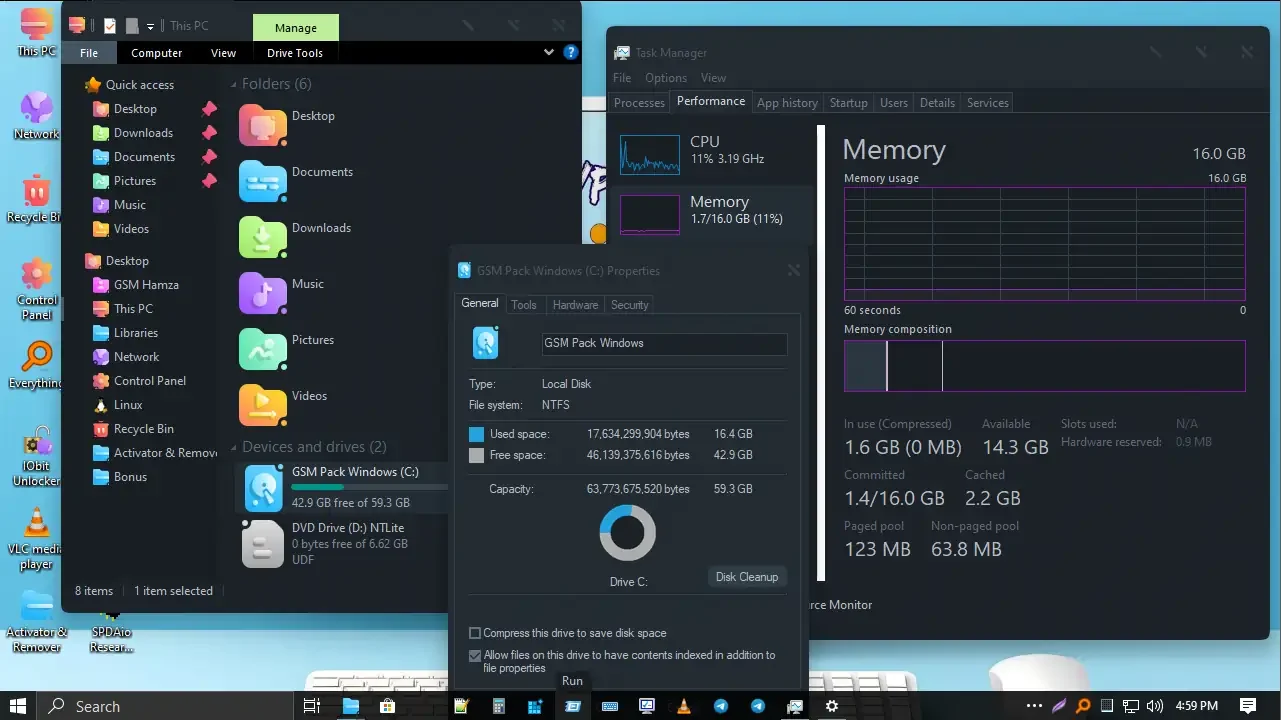 Windows 10 Pro 22H2 Build 19045.5487 GSM Pack v3.4 2025 Updateable - Image 1