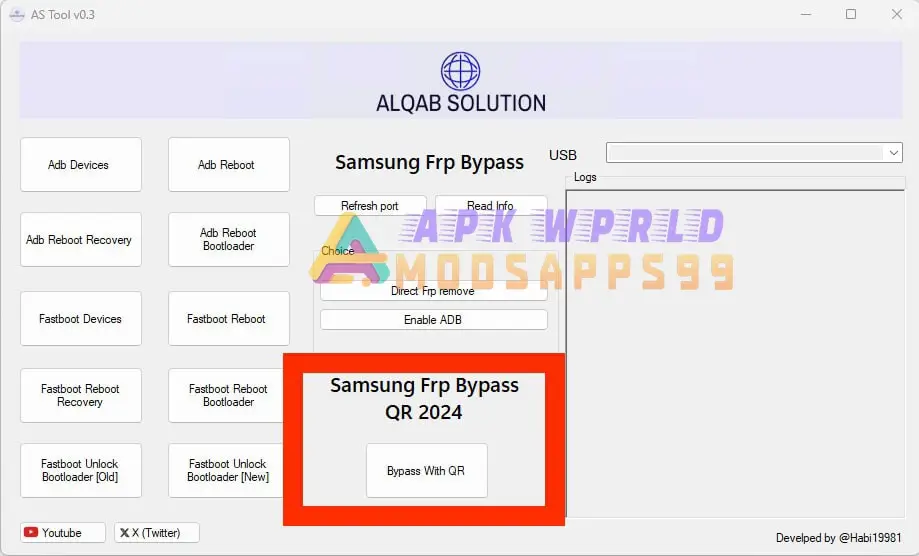 Alqab Solution AS Tool V0.3 Free Download 2024 Edition—Now With Reset FRP QR Code Feature