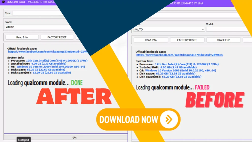 Oppo A3s,A5,A7 SDM450 Offline Tool v4.0: Unlock FRP and Bypass Patterns Without Auth 1