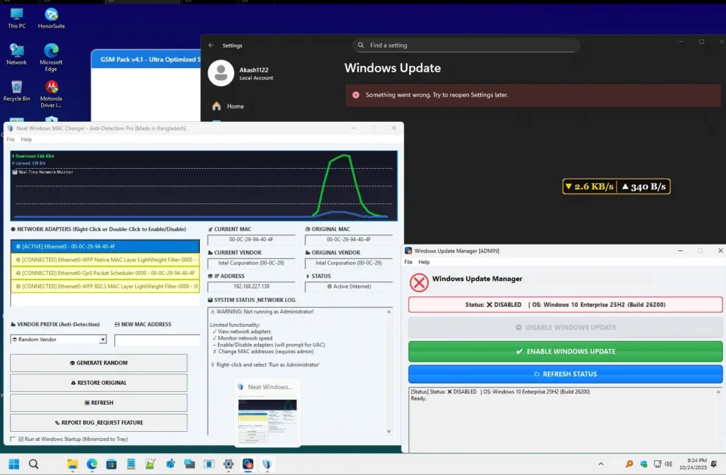 Gsm Pack V4.2 Windows 11 Pro 25h2 Os Build 26200.6901 2in1 New