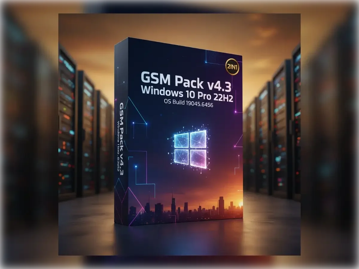 GSM Pack v4.3 Windows 10 Pro 22H2 (OS Build 19045.6456) 2in1