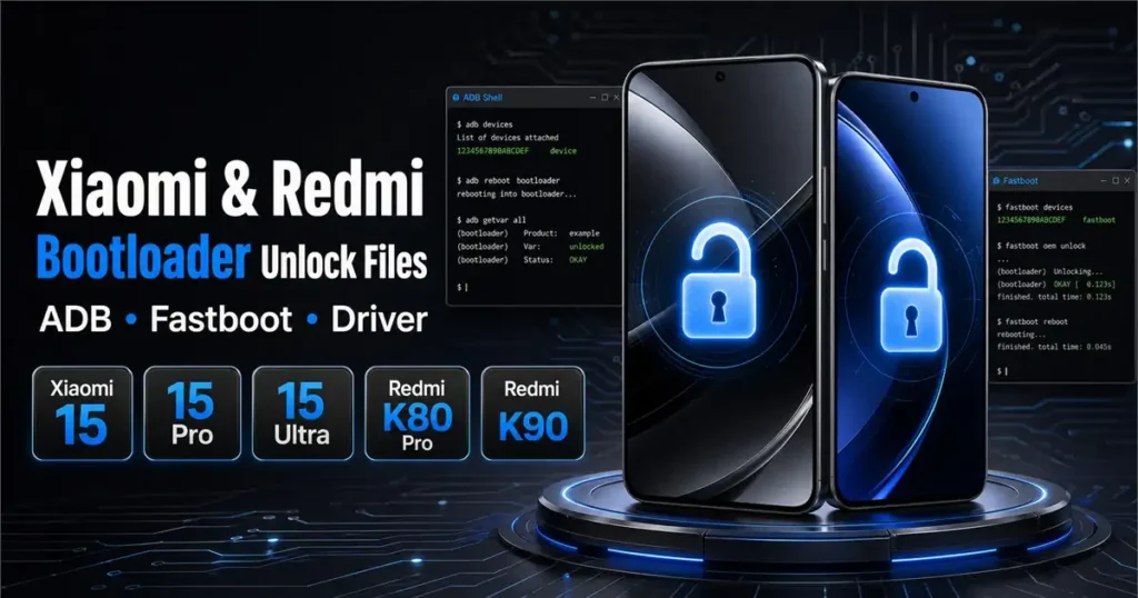 Xiaomi 15, 15 Pro, 15 Ultra, Redmi K80 Pro/K90 Bootloader Unlock Files - Screenshot 1